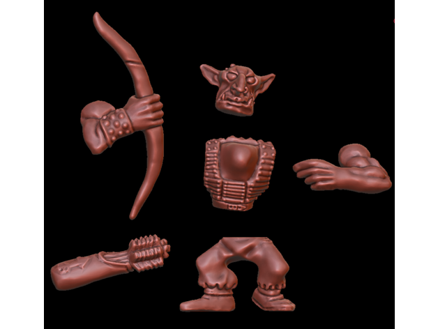 Construir goblin livre pose impressão 1stforge 3D print model - Mito3D
