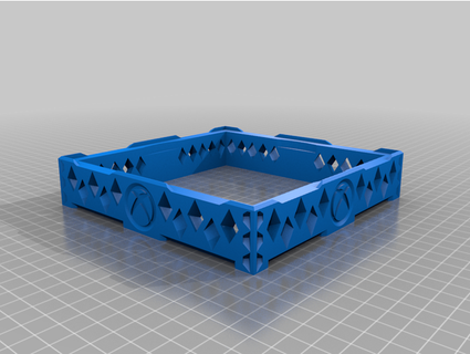 xsx vertical estante soporte engranajes vector octogonal 3d print model - Mito3D