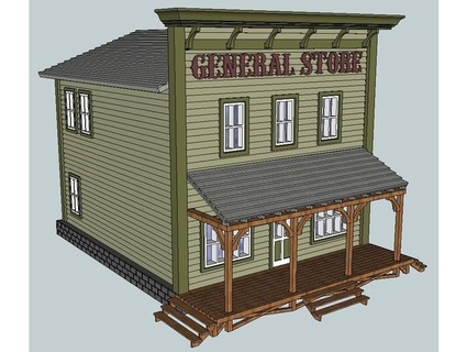 ho scale western general store kabrumble 3d print model - Mito3D