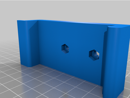 slat wall 1u plate chking 3d print model - Mito3D