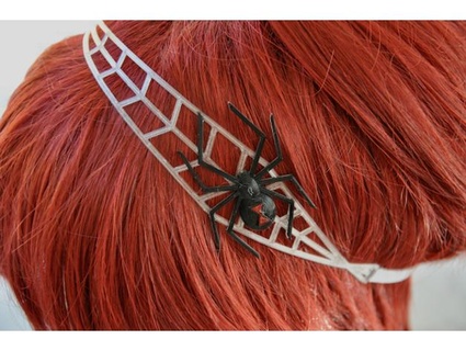 flexible black widow spider headband penolopybulnick 3d print model - Mito3D