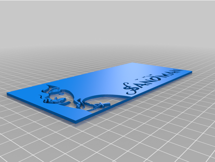 sandman morte silhueta kbm adereços 3d print model - Mito3D