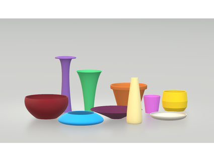 parameterized bin bucket container vase bowl tschoo 3d print model - Mito3D
