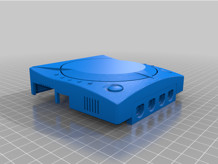 Dreamcast inspirado frambuesa pi 4 caso funda retrogamingrewind 3d print model - Mito3D