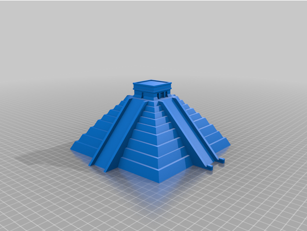 pyramid kukulkan deltagamma 3D print model - Mito3D