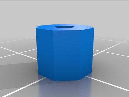 espaciador m2 5 mm hexa cilantro 3d print model - Mito3D