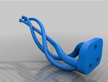 auriculares auricular soporte estante superior división dangerhart2 3d print model - Mito3D