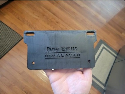 royal enfield himalayan us license plate adaptor thaney423 3d print model - Mito3D