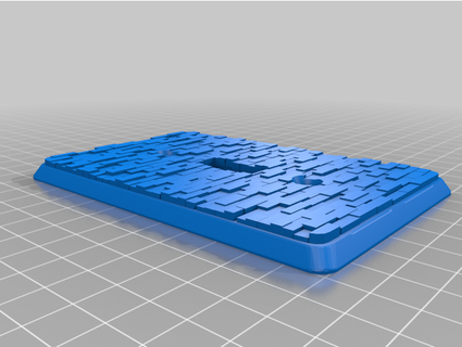 brick pattern light switch cover leimapapa 3d print model - Mito3D