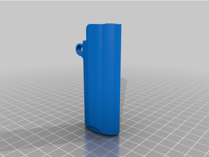 bic lighter case lanyard - solid greenliongraphics 3d print model - Mito3D