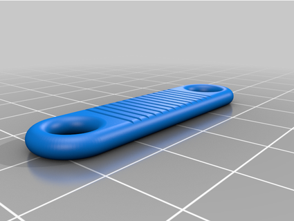 toroidal-end zipper pull handle nother ngineer  3d print model - Mito3D
