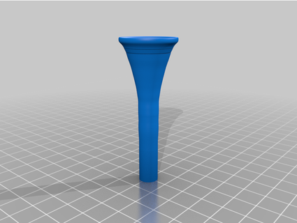 french horn mouthpiece drsomebody 3d print model - Mito3D