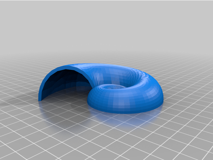Nautilus Schale ursula Muschel Ausschnitte Ring Millerhack 3d print model - Mito3D