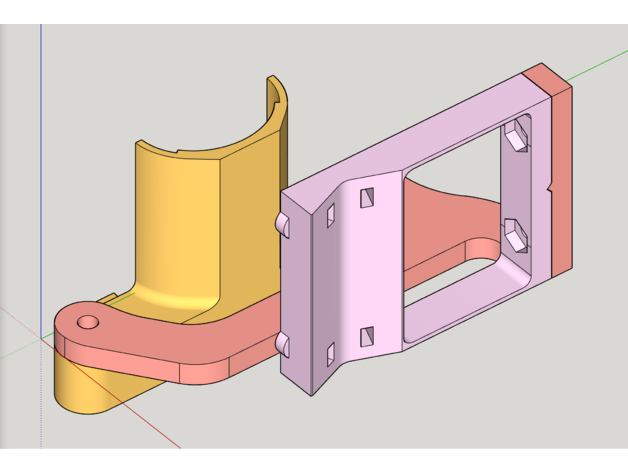 Restaurado lowrider 2 mpcnc caneta suporte v2 montagens design8studio 3D print model - Mito3D