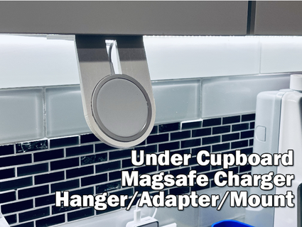 cupboard apple magsafe iphone charger mount adapter hanger holder jackharvest 3d print model - Mito3D
