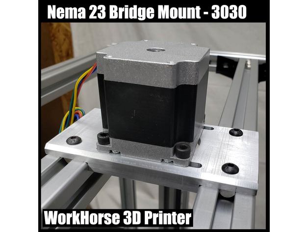 beygir yazıcı z axis nema 23 köprü mount 3030 Shane Hooper 3D print model - Mito3D