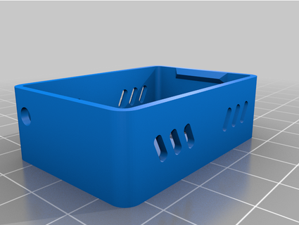 esp32-cam case sdcard power lead hole andygadget 3d print model - Mito3D