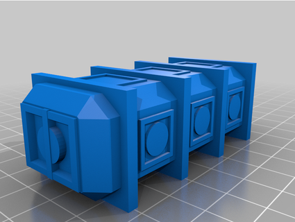 sci fi barriles envase refunfuñando 3d print model - Mito3D