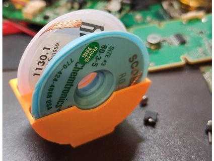 solder wick holder igor b 3d print model - Mito3D