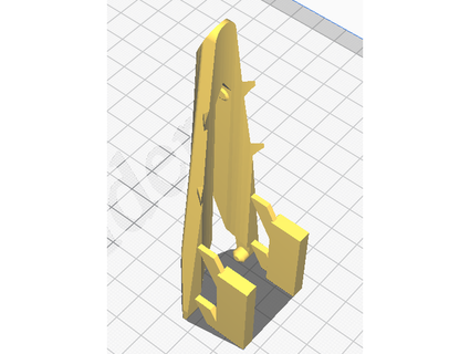 supported landing leg renrip 3d print model - Mito3D