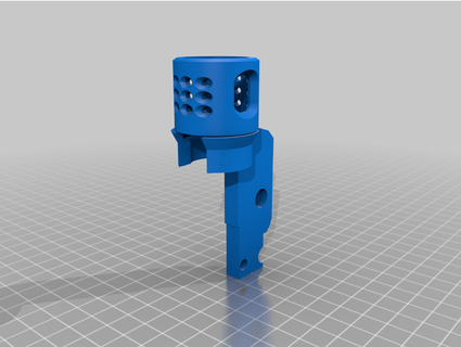 nerf martillo barril soldado lego 3d print model - Mito3D