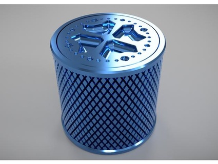 medium storage container flush screw lid uberjovial 3d print model - Mito3D