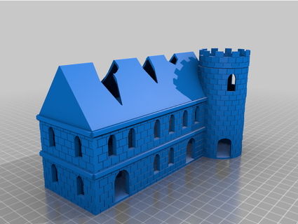 fow castle v2 - abandoned arctic fox 3d print model - Mito3D