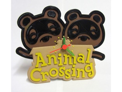 animal crossing clock hattori 3d print model - Mito3D