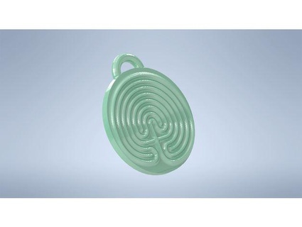 finger labyrinth sensory grounding anxiety stress relief kuoaid 3d print model - Mito3D