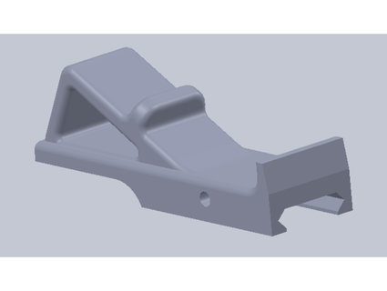 angled foregrip kall snow 3d print model - Mito3D