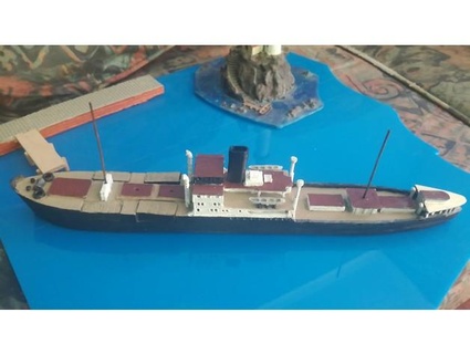 cometa auxiliar crucero 1 350 escala Guerra Mundial naval juego guerra refunfuñando 3d print model - Mito3D