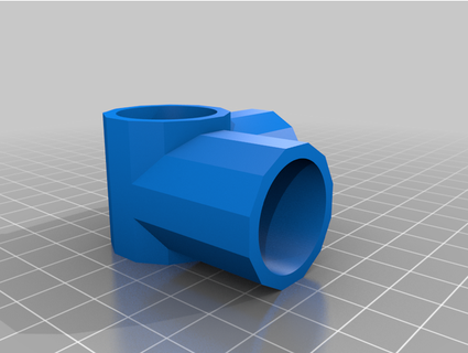 20mm 3-way pipe joint crabmatic5k 3d print model - Mito3D
