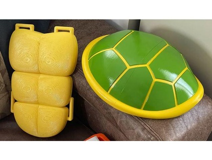 ninja tartarughe Halloween costume conchiglia pettorale sedie per bere 3d print model - Mito3D