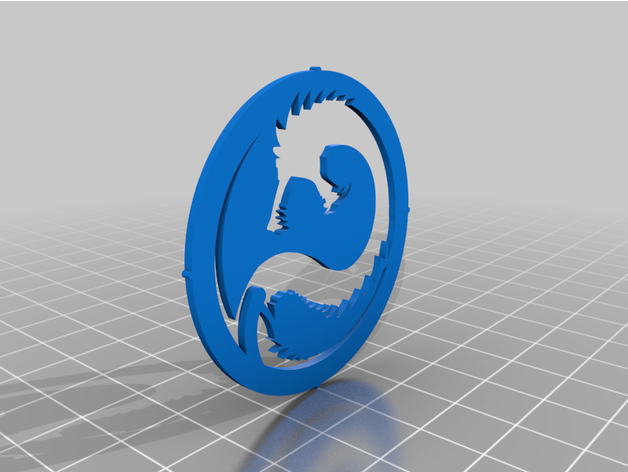 draconis combine badge rgfx 3D print model - Mito3D