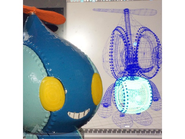 sonic hedgehog series omochao figure josiahsal 3D print model - Mito3D