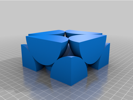 maille cubique visage centre stch69 3d print model - Mito3D