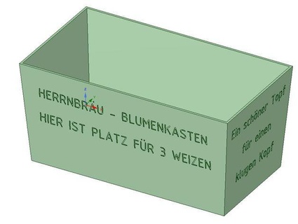 blumentopf wei esquife herrnbr Blumen caixa flores Markus 85 3d print model - Mito3D