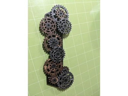 steampunk engranajes eje remezclar mariquita 3d print model - Mito3D