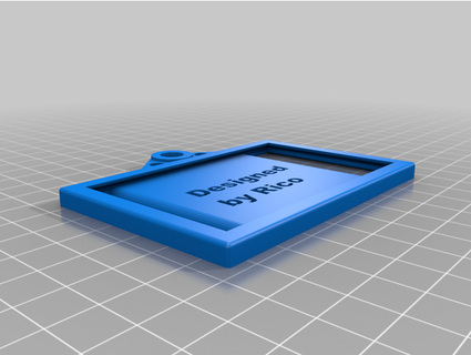 porte badge ricoobj 3d print model - Mito3D