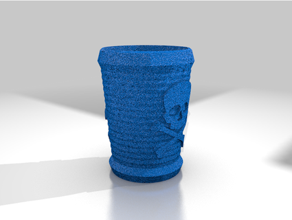 medio litro vaso manga tóxicomegacolon 3d print model - Mito3D