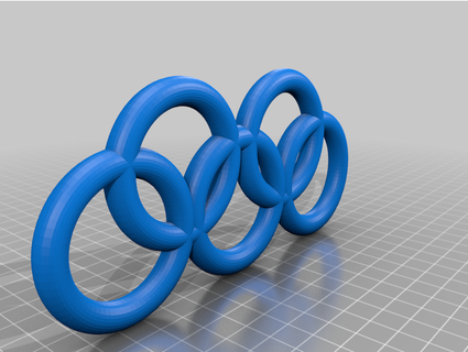 gold olympic rings chantheman2 3d print model - Mito3D