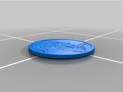 commemorative 1 trillion dollar joe biden coin crypto bleed 3d print model - Mito3D