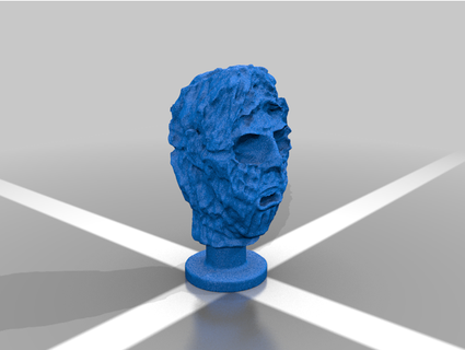 zombie head cartooncorpse 3d print model - Mito3D