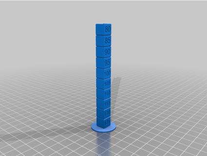flow rate extrusion multiplier test tower donutboy3 3d print model - Mito3D