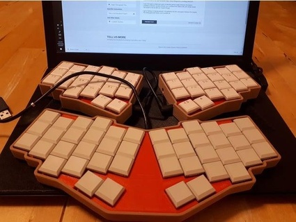 44 key keyboard kailh choc switches ak666666 3d print model - Mito3D