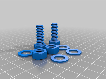 nuts bolt washer tmarshall60 3d print model - Mito3D