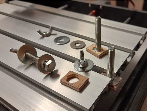 cnc3018pro - lock nut m6 screw clamp roha 3D print model - Mito3D