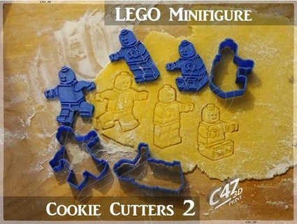 Lego minifigura biscoito cortadores conjunto 2 c47 3d 3d print model - Mito3D