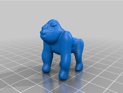 zumbi gorila remixar pés vermelhos 3d print model - Mito3D