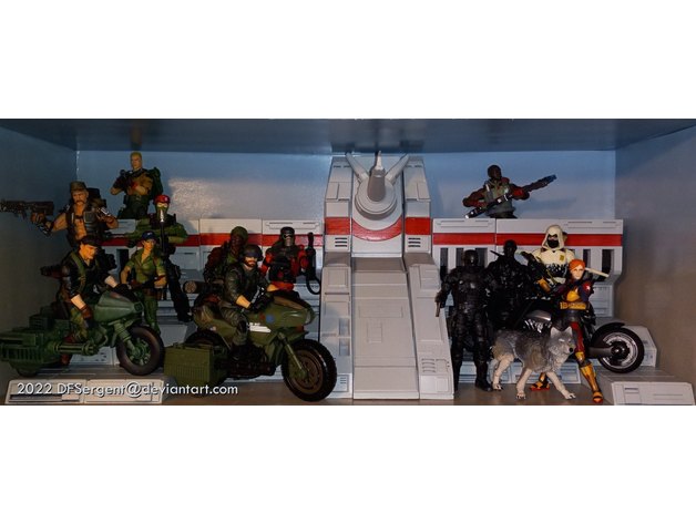 gi Joe Sede centrale mensola Schermo dfsergent 3D print model - Mito3D